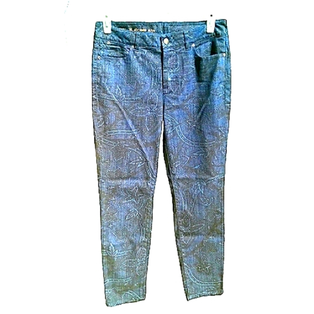 Talbots Heritage Floral Print Slim Ankle Jeans Size 8/29